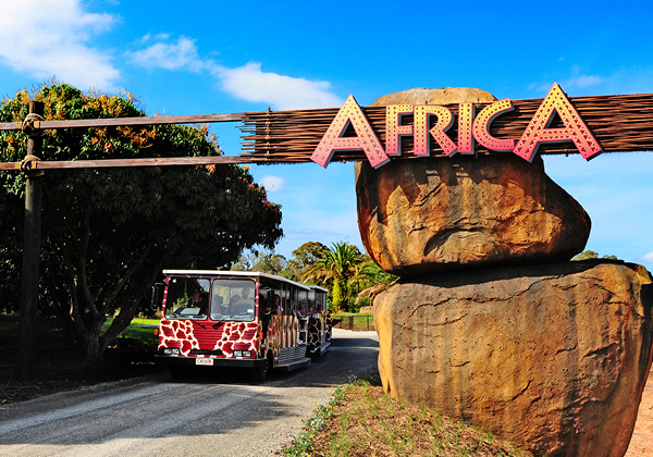 Entrance to the Africa area.